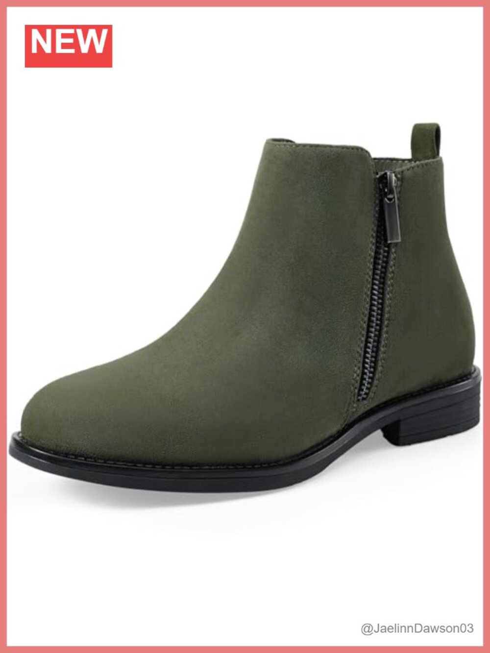 Suede Flat Ankle Boots Side Zip Chelsea Casual Dress Booties